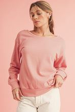 Load image into Gallery viewer, Apricot Bowknot Plain Round Neck Sweatshirt
