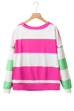 Load image into Gallery viewer, Light Pink Colorblock Drop Sleeve Top
