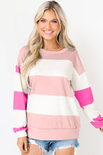 Load image into Gallery viewer, Light Pink Colorblock Drop Sleeve Top
