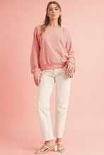 Load image into Gallery viewer, Apricot Bowknot Plain Round Neck Sweatshirt
