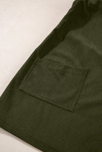 Load image into Gallery viewer, Vineyard Green Corduroy Front Pockets Overall Dress
