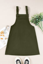 Load image into Gallery viewer, Vineyard Green Corduroy Front Pockets Overall Dress
