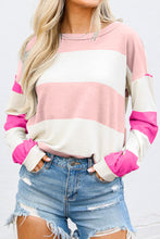 Load image into Gallery viewer, Light Pink Colorblock Drop Sleeve Top
