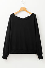 Load image into Gallery viewer, Apricot Bowknot Plain Round Neck Sweatshirt
