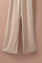 Load image into Gallery viewer, Apricot Boat Neck Knot Wide Leg Jumpsuit
