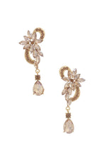 Load image into Gallery viewer, Flower Rhinestone Dangle Earring
