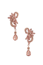 Load image into Gallery viewer, Flower Rhinestone Dangle Earring
