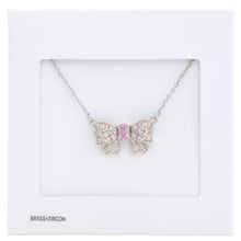 Load image into Gallery viewer, Rhinestone Bow Metal Necklace
