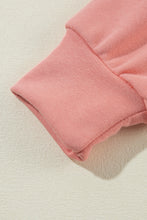 Load image into Gallery viewer, Apricot Bowknot Plain Round Neck Sweatshirt
